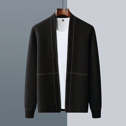 Cozy Wool Mix Sweater Cardigan