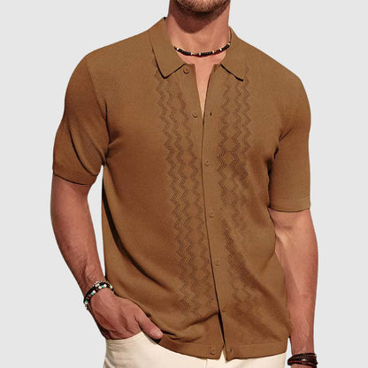 Casual Short Sleeve Men's Soft Cotton Shirt