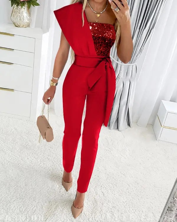 Chic Off Shoulder Women's Jumpsuit