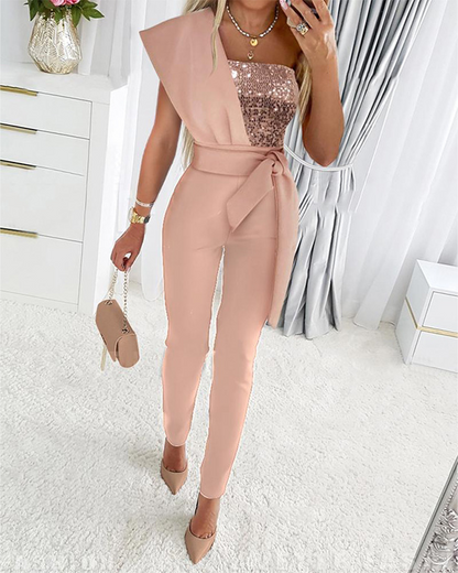 Chic Off Shoulder Women's Jumpsuit