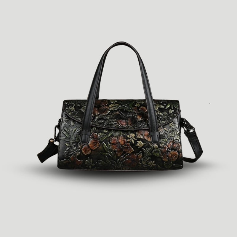 Ladies Floral Tote Bag with Removable Strap - Nocini