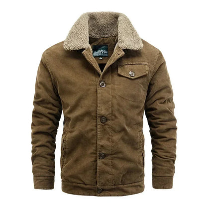 Warm Corduroy Jacket for Men - Soft Relaxed Fit - Nocini