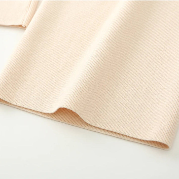 Comfortable Elastic Waist Knit Pants