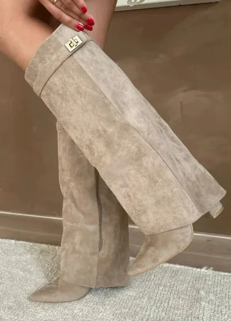 Fashionable Women's High Heel Knee Boots