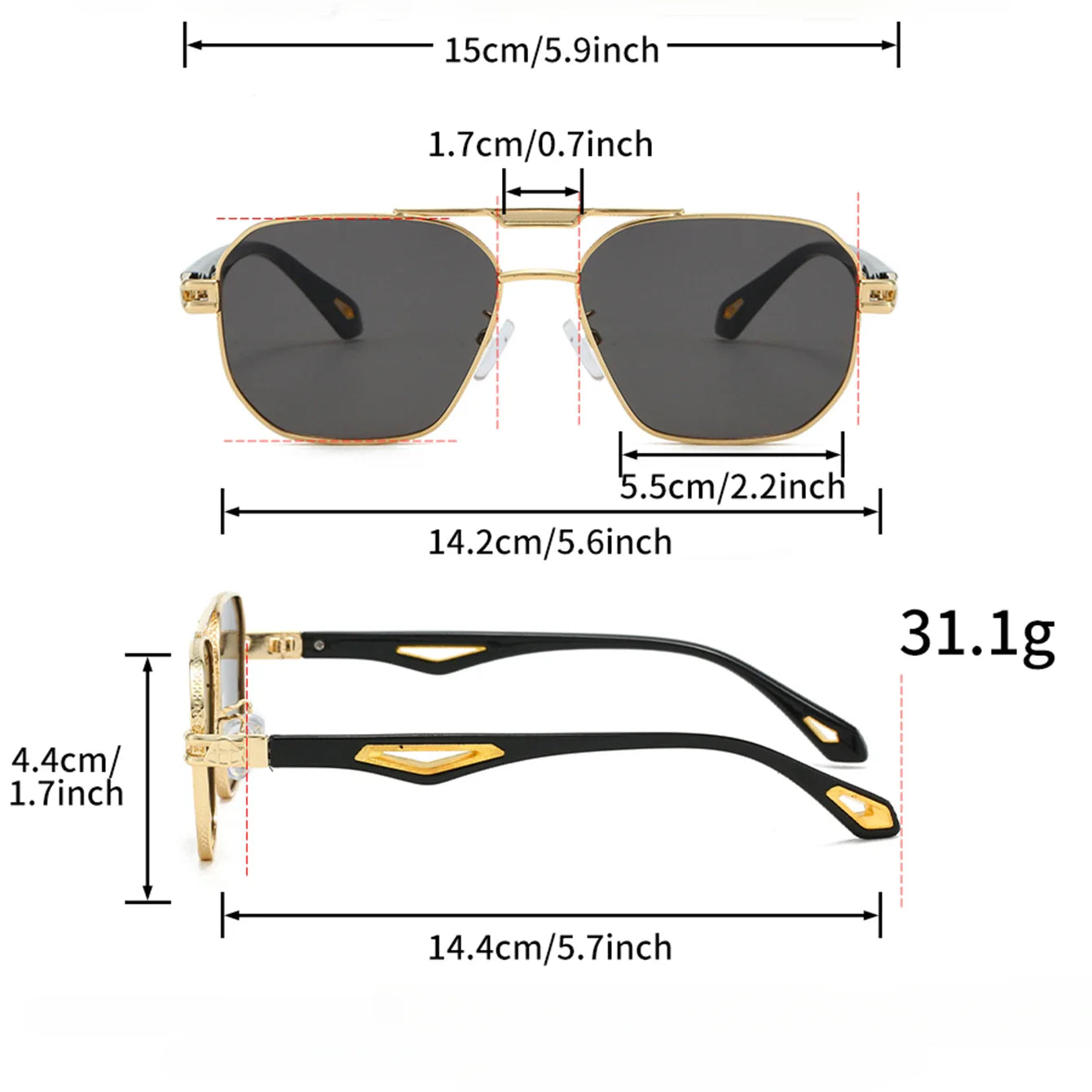 Trendy Ombre Shade Glasses