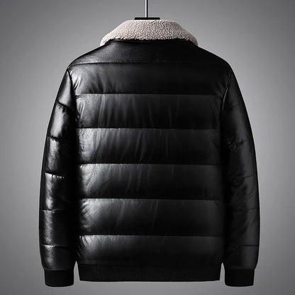 Warm Quilted Down Puffer Coat