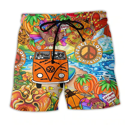 Vibrant Beach Swim Shorts for Men
