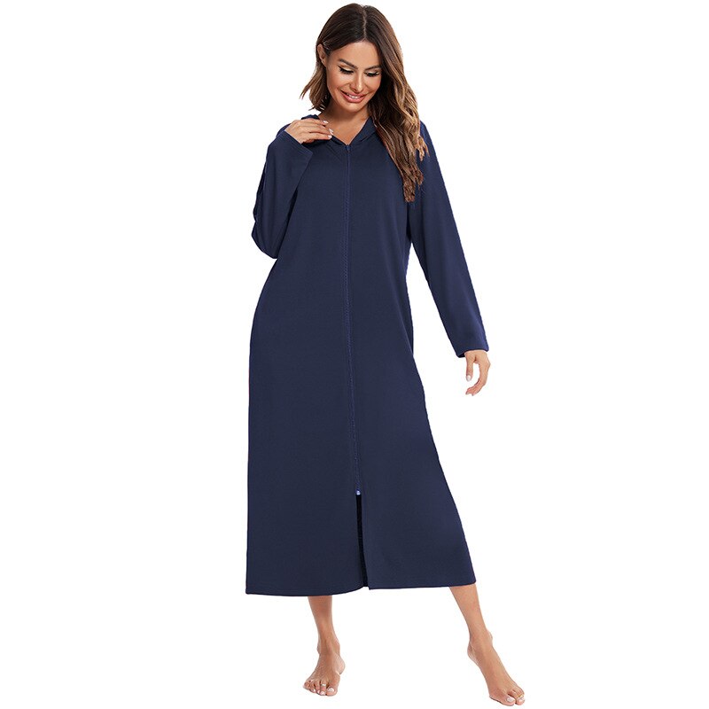 Cozy Hooded Sleep Dress for Women