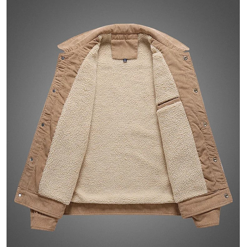 Textured Cotton Button Jacket