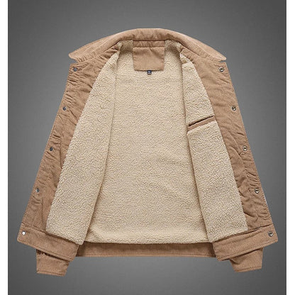 Textured Cotton Button Jacket