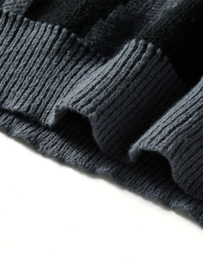 Unique Textured Crew Neck Sweater