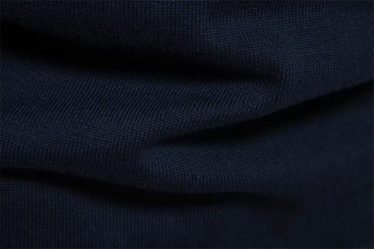 Classic Crew Neck Zip Sweater