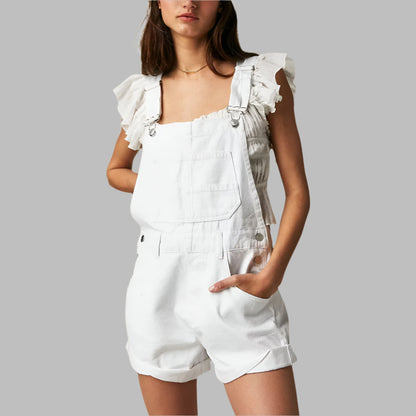 Summer Blue Jeans Romper Dress