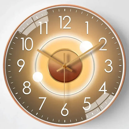 Stylish Wall Mirror and Quartz Clock - Nocini