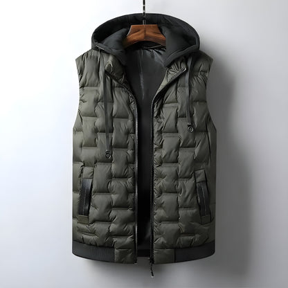 Insulated Fleece Hooded Vest - Nocini
