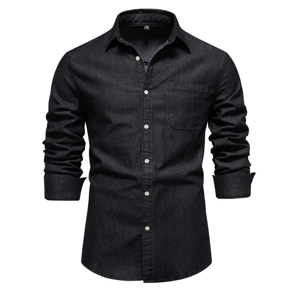 Classic Fit Mens Button Down Shirt with Pocket