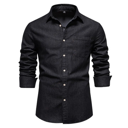 Classic Fit Mens Button Down Shirt with Pocket