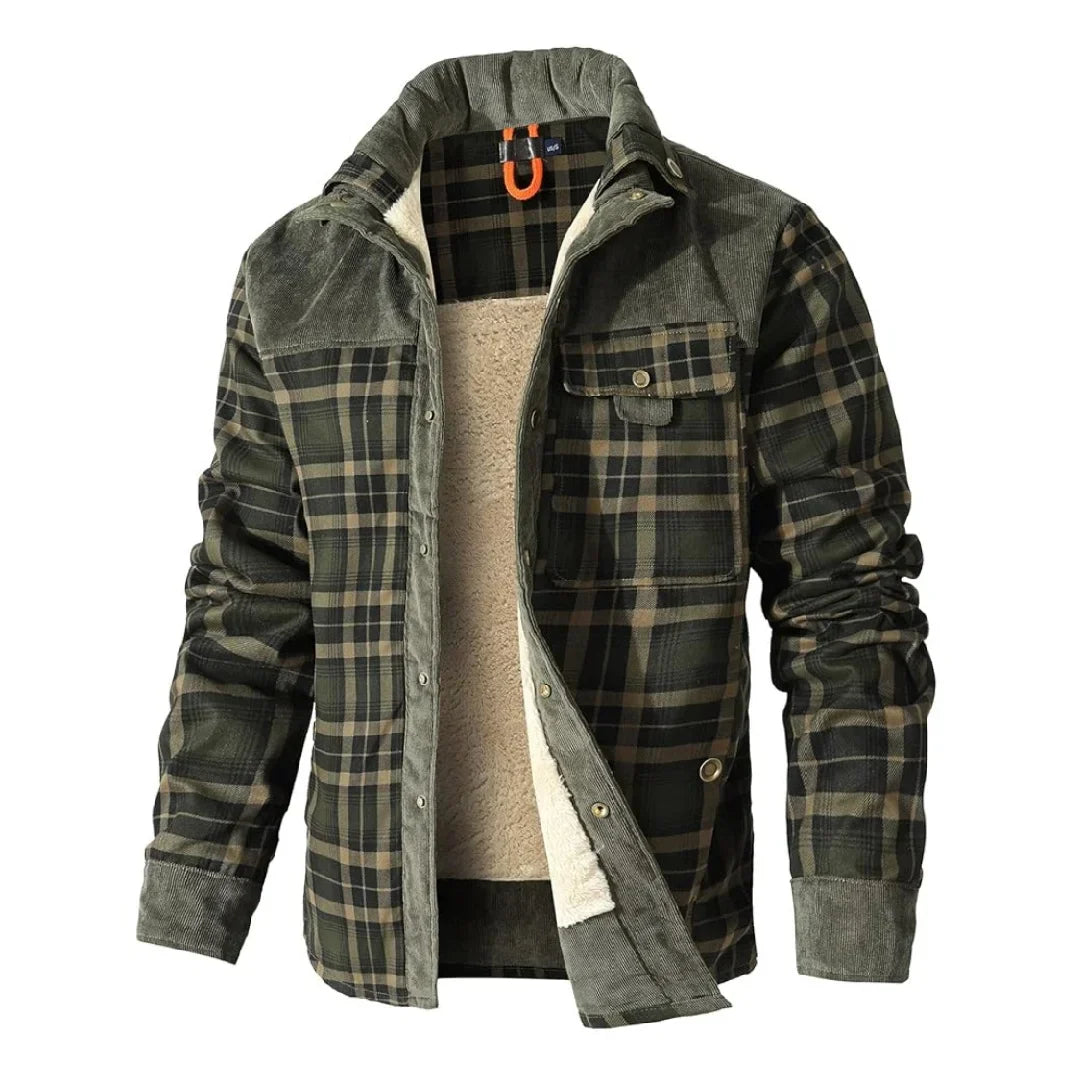Comfortable Plaid Fleece Shirt Jacket