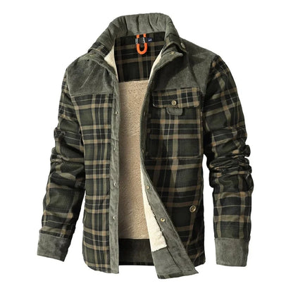 Comfortable Plaid Fleece Shirt Jacket