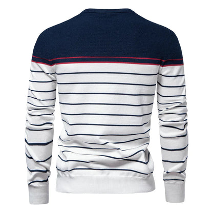 Classic Men's Horizontal Stripe Pullover
