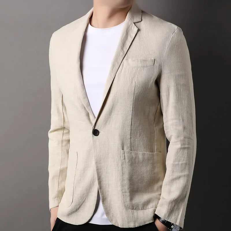 Slim Fit Men's Single Button Blazer - Nocini