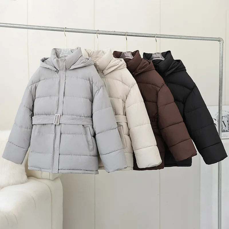 Stylish Women's Hooded Puffer Coat - Nocini