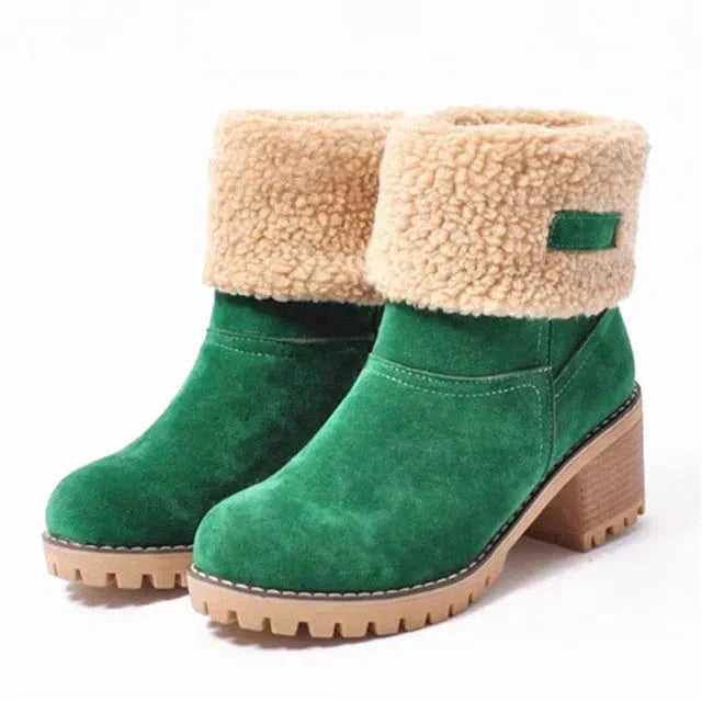Warm Knee High Wool Winter Boots