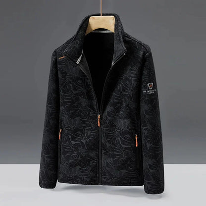 Warm Men's Fleece Coat with Zip Pockets - Nocini