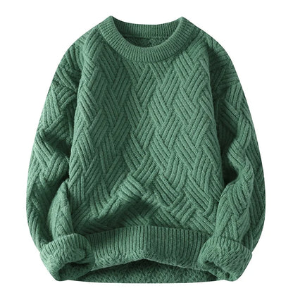 Casual Fit Geometric Sweater