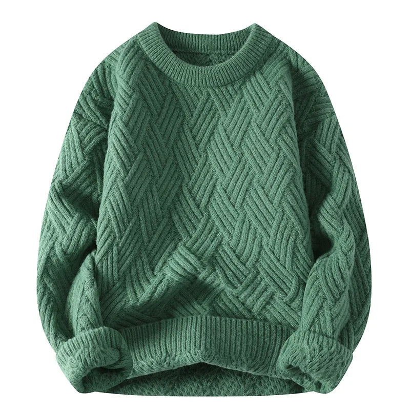 Casual Loose Fit Geometric Sweater