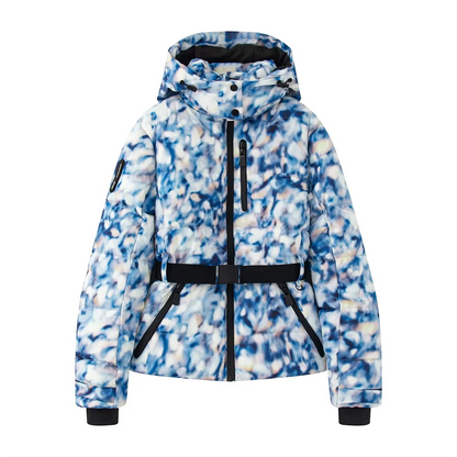 Warm Women's Puffer Coat with Adjustable Waist Belt
