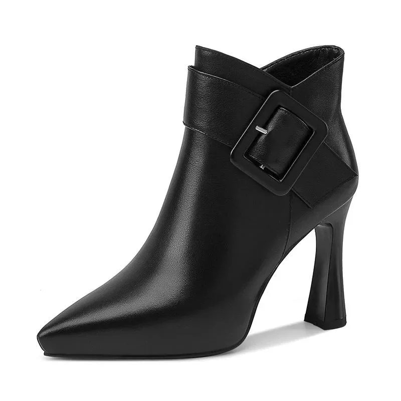 Chic Pointed Toe High Heel Boots