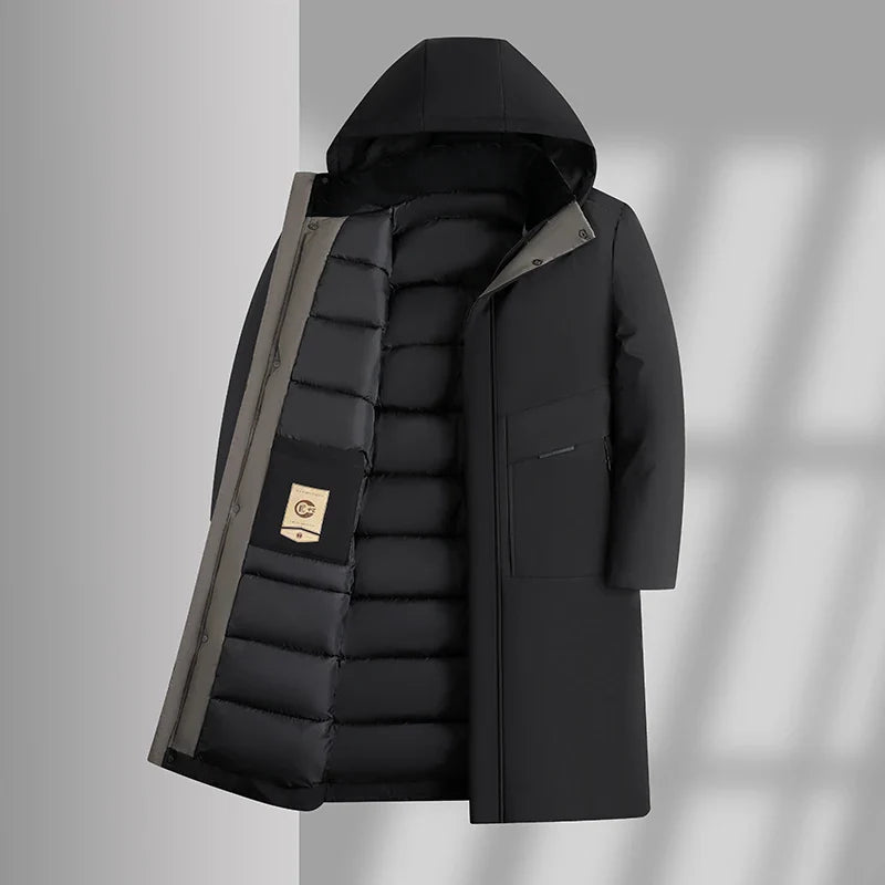 Warm Waterproof Winter Trench Coat