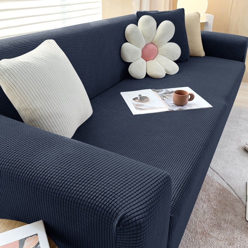 Fitted Elastic Couch Slipcover Anti-Slip Furniture Protector