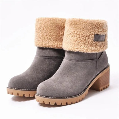 Warm Knee High Wool Winter Boots