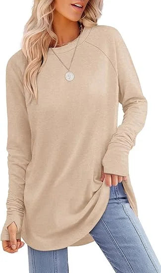 Women's Casual Crew Neck Tunic