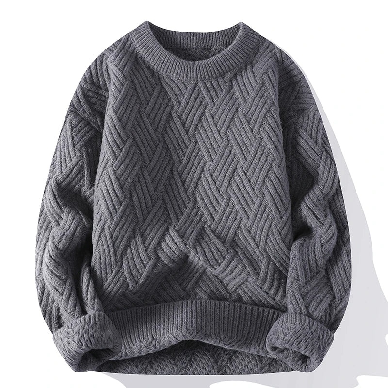 Casual Loose Fit Geometric Sweater