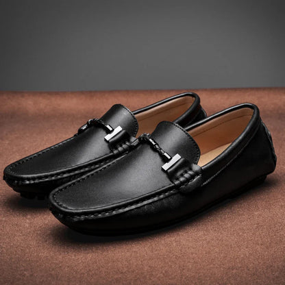 Classic Genuine Leather Slip On Shoe