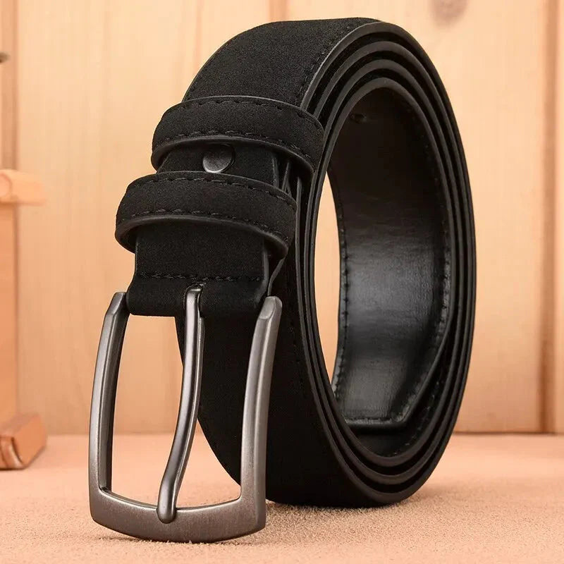 Classic Leather Belt for Men - Comfortable Daily Wear - Nocini