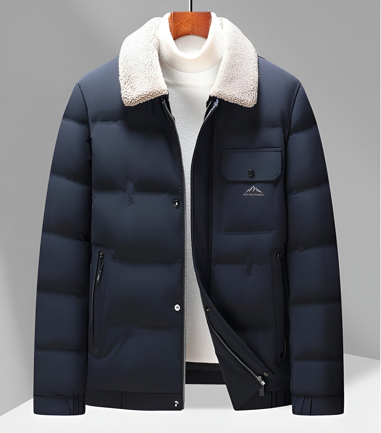 Classic Fit Button Jacket - Nocini