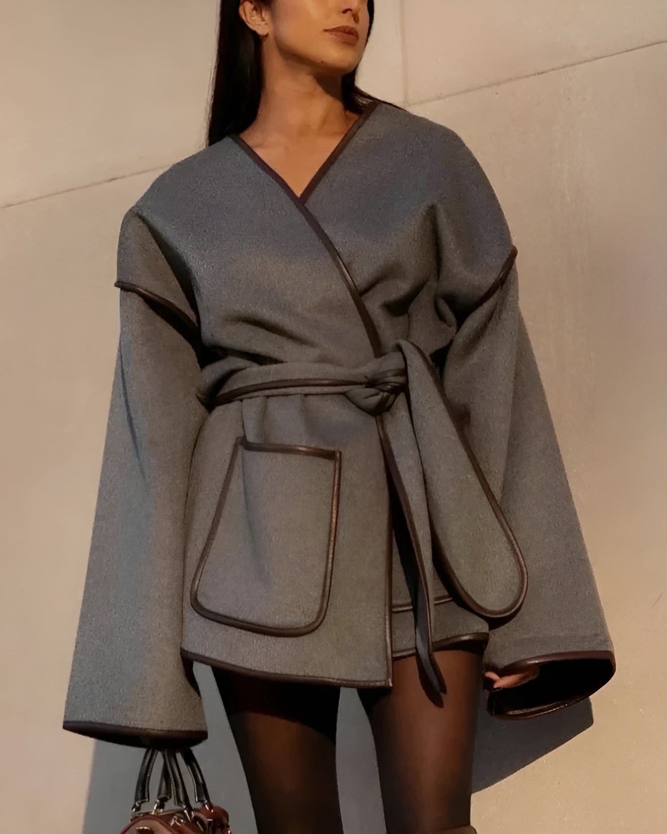 Delicate Floral Women's Coat - Nocini