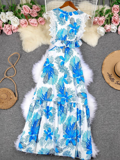 Elegant Strapless Lace Formal Party Dress