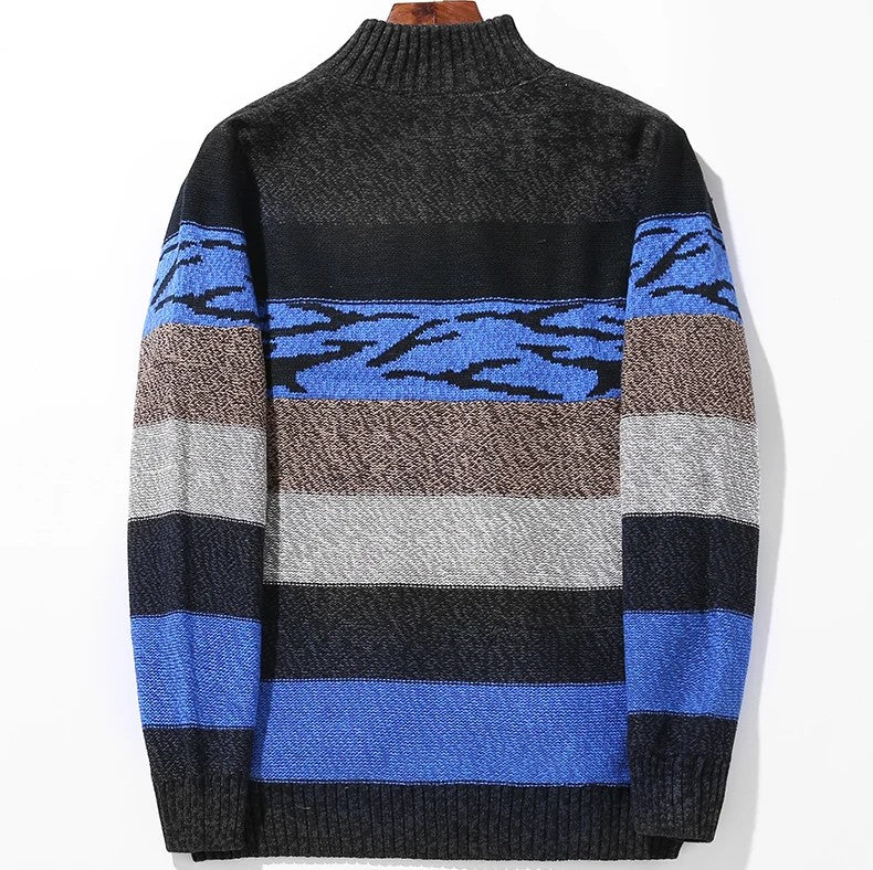 Multicolored Wool Sweater Cardigan