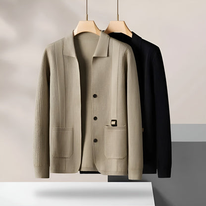Warm Crew Neck Knitted Jacket