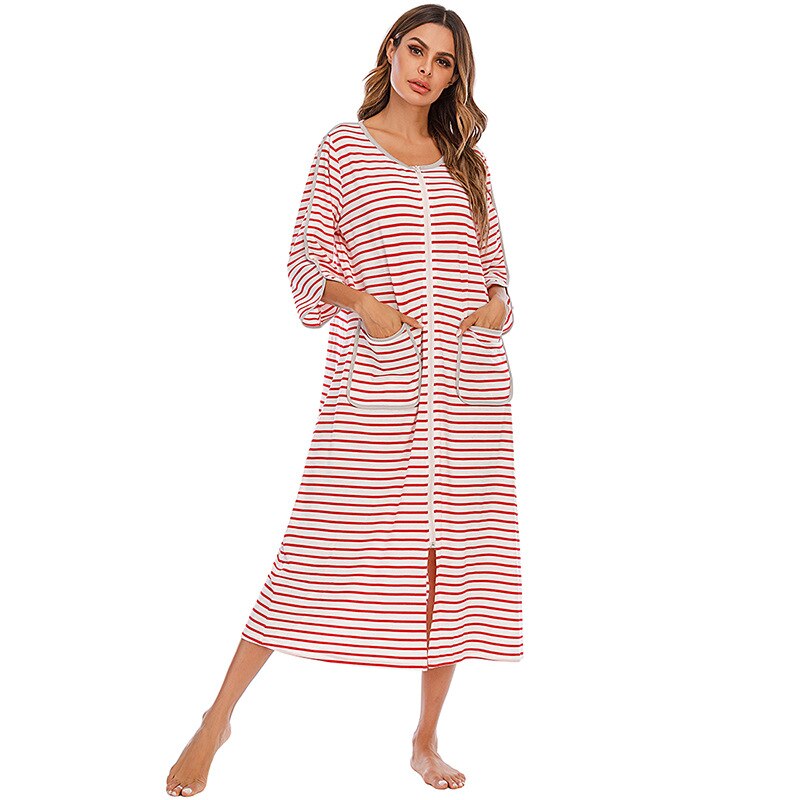 Cozy Hooded Sleep Dress for Women