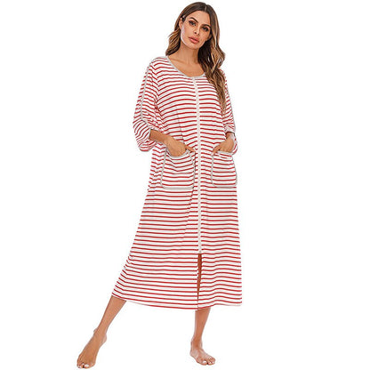 Cozy Hooded Sleep Dress for Women