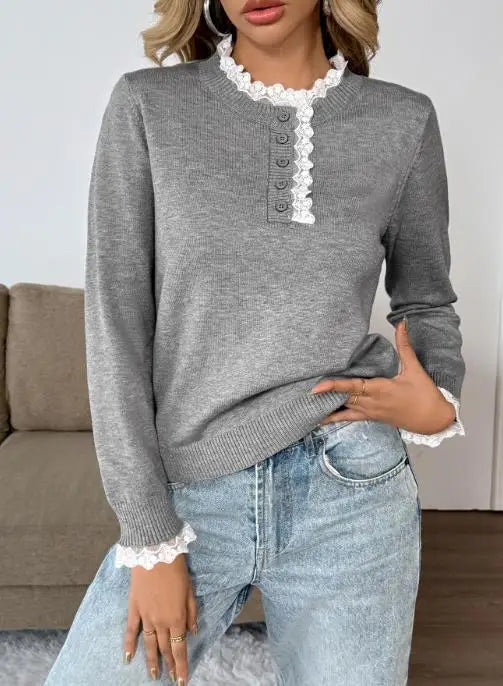 Classic Vintage Crew Sweater - Olytrend