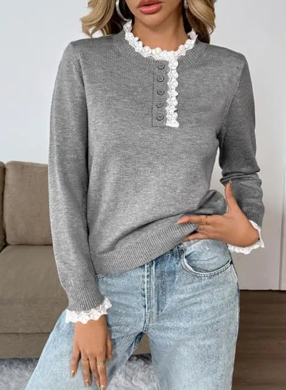 Classic Vintage Crew Sweater - Olytrend