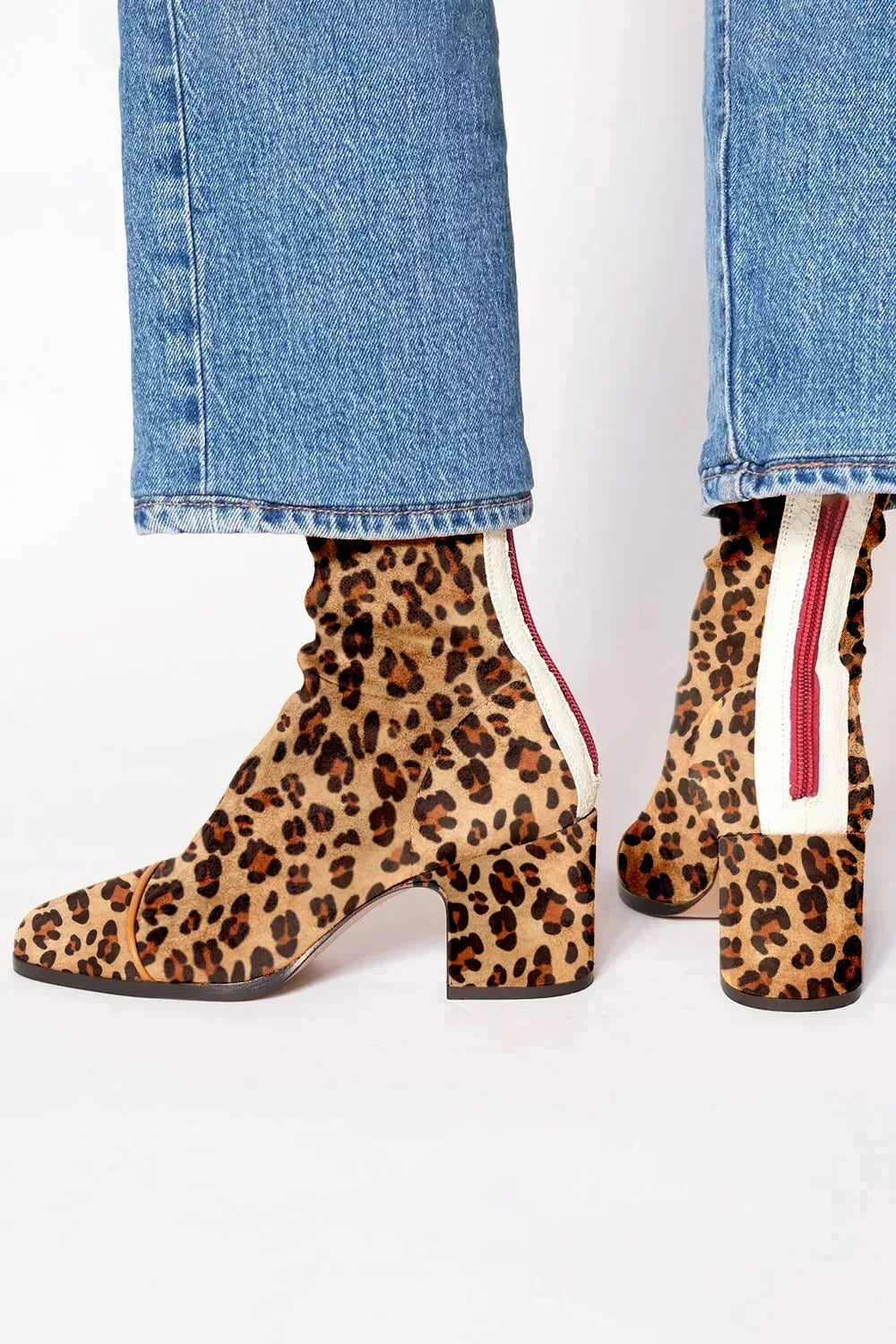 Elegant High Heel Square Toe Boots