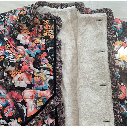 Women's Pretty Patchwork Trench Coat